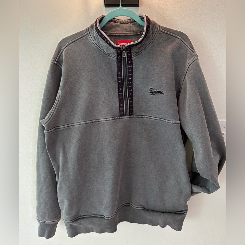 Supreme Over-dyed Men’s Half Zip Sweatshirt